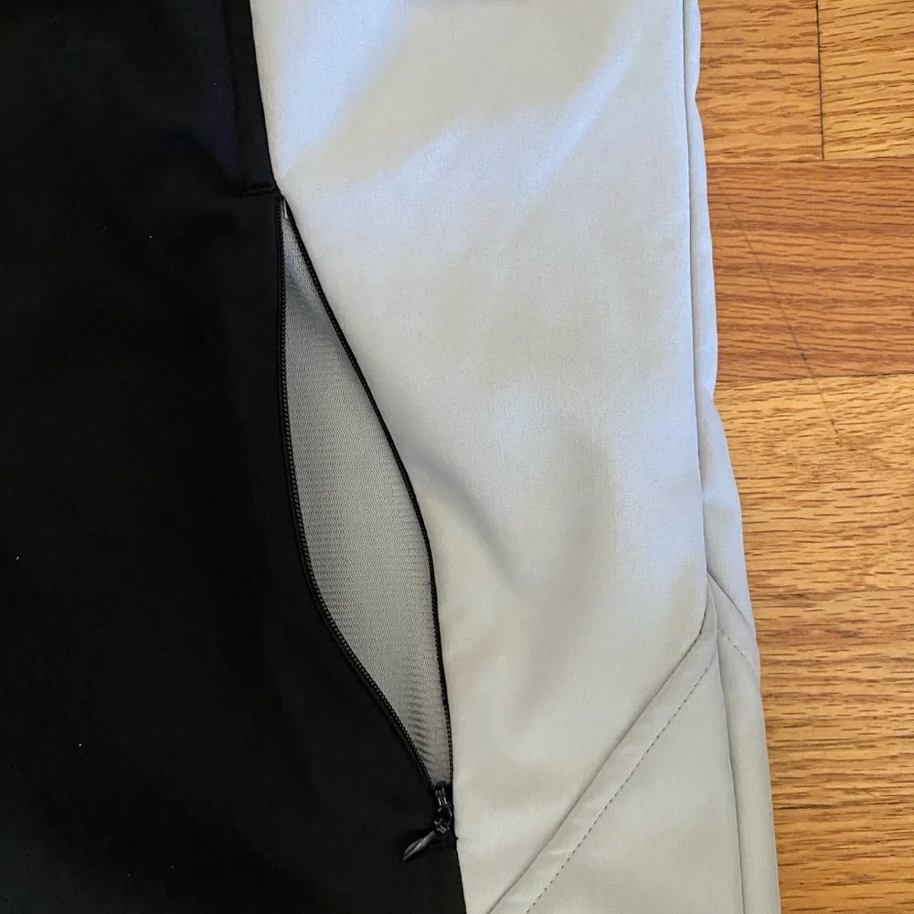 Free Country Jacket Adult Medium Black / Gray Hooded Zip Lined Soft Shell - Picture 5 of 10